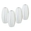 Vase Kaktus, 4er-Set, Keramik, Weiß, 15,5 X 8,5 X 8,5 Cm