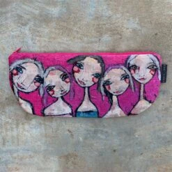 Mäppchen, Bunt, Baumwolle, 31,5 X 14 Cm