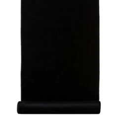 2er-Set Dekostoffrolle, Samt, In Schwarz, 35 X 180 Cm