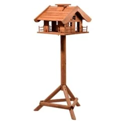 Vogelfutterhaus Almhütte Mit Liebevollen Details, Inkl. Ständer, FSC®, Ca. 56 X 46 X 35,5 Cm -Gartengeschäft 0910101340 Vogelfutterhaus Almhuette inkl Staender FSC ca56x46x35 5cm 2 55392