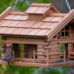 Vogelfutterhaus 'Almhütte 2.0', Braun, Holz -Gartengeschäft 0910101449 Vogelfutterhaus Almhuette 4 96586