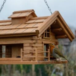Vogelfutterhaus 'Almhütte 2.0', Braun, Holz -Gartengeschäft 0910101449 Vogelfutterhaus Almhuette 6 96590