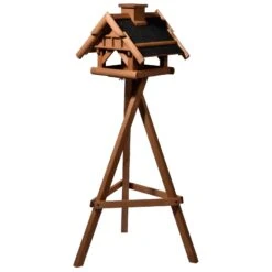 Vogelhaus Inkl. Ständer, Holz, Bernstein, 39 X 38 X 33 Cm -Gartengeschäft 0910101485 Vogelhaus inkl Staender 4 111710