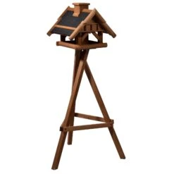 Vogelhaus Inkl. Ständer, Holz, Bernstein, 39 X 38 X 33 Cm -Gartengeschäft 0910101485 Vogelhaus inkl Staender 5 111709