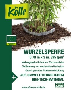 Kölle Wurzelsperre Für Bambus 0,7 X 3 M -Gartengeschäft 0910301207 Koelle Wurzelsperre Bambus 0 7x3m 5 50026