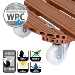 Multi Roller WPC, 150 Kg Tragkraft, Ca. 39 X 39 X 11 Cm -Gartengeschäft 0920600467 multi roller wpc terracotta 5 116651