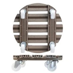 Multi Roller WPC, Tragkraft 150 Kg, Taupe, Ca. 11 X 39 X 39 Cm -Gartengeschäft 0920600508 multi roller wpc taupe 1 116703