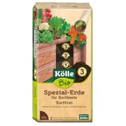 Bestseller -Gartengeschäft 0960300202 0960300205 0960300206 Koelle Bio Hochbeet Spezialerde torffrei 40l PAL60 88384 1