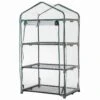 Gewächshaus Grün, Drei Etagen, Stahlrohr / Kunststoff, 126 X 70 X 50 Cm