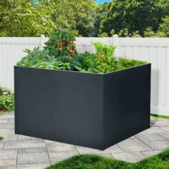 Hochbeet Mit Doppelwand, Anthrazit -Gartengeschäft 0980250151 Hochbeet mit Doppelwand 3 94166