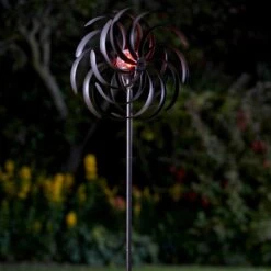 Solarwindrad Spiro, Integrierte Solarkugeln, 130 X 38 Cm -Gartengeschäft 0980403755 Solar Windrad Spiro3 64774
