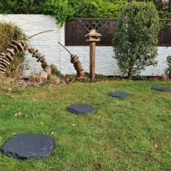 40er-Set Beton-Trittstein 'Typ A', Anthrazit, In Natursteinoptik, 42 X 37 X 3 Cm -Gartengeschäft 0990100376 Koelle Beton Trittstein Typ A in Natursteinoptik anthrazit 79084 1