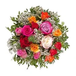 Blumenstrauß 'Rosenzauber' Inkl. Gratis Grußkarte -Gartengeschäft 1110600026 Rosenzauber D28cm 4841