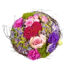 Blumenstrauß 'Sommertanz' Inkl. Gratis Grußkarte -Gartengeschäft 1110600037 Sommertanz D25cm 2 5589