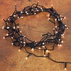 Lumineo LED Durawise Ricelight-Batterie-Lichterkette, Warmweiß, Mit Timerfunktion