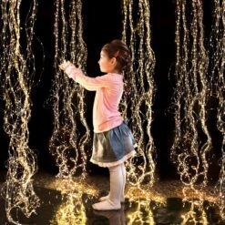 Kölle LED Regen 180 Lichter, Silberdraht, Warmweiß -Gartengeschäft 2040303430 LED Silberdraht RGB 7462