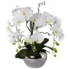 Phalaenopsis 'Real Touch', Weiß, Kunststoff
