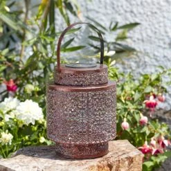 Kölle Solarlaterne Tangier, Kupfer, 18 X 23 Cm 5 Kölle Solarlaterne Tangier, Kupfer, 18 X 23 Cm -Gartengeschäft 2950100527 Koelle Solarlaterne TANGIER D18xH23cm warmweiss 2 86250