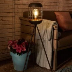 Solarlaterne 'Lighthouse', Schwarz, Metall, Höhe 92 Cm -Gartengeschäft 2950100608 Solar Motive Laterne metall Modell Lighthouse H92cm 6 96753