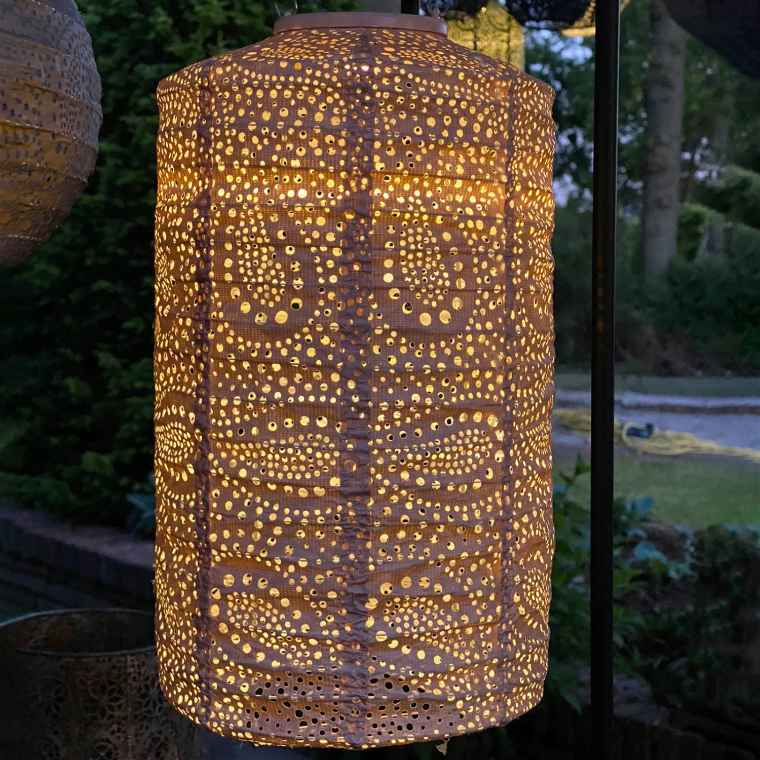 Solarlaterne 'Cylinder 18', Pink, Ø 18 X 33 Cm 1 Solarlaterne 'Cylinder 18', Pink, Ø 18 X 33 Cm