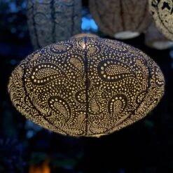 Solarlaterne 'Oval 40', Taupe, Ø 40 X 27 Cm -Gartengeschäft 2950100685 Oval 40 Taupe 2 105799