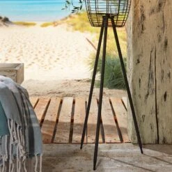 Solar-Standleuchte 'Killarney', Schwarz, Metall, Ø 20,5 X H 32 Cm -Gartengeschäft 2950100705 Solar Filament LED Dreibein Killarney 3 1 120446