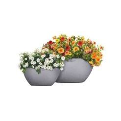 LECHUZA® Pflanzschale Cubeto Steingrau -Gartengeschäft 3210103386 Pflanzschale Cubeto steingrau D40cm Erdvol11 5l 02 38976