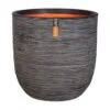 Pflanzgefäß Rib Cullen, Anthrazit, Ø 35 X H 34 Cm