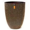 Pflanzvase 'Groove', Gold