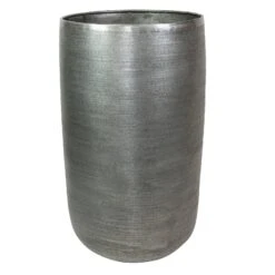 Pflanzgefäß 'Rowen', Silber, Ø 47 X H 82 Cm -Gartengeschäft 3210801638 Pflanzgefaess Rowen silber D 47 x H 82 cm 115035