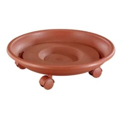 Wagner Multi Pflanzenroller "Serie K" Terracotta, Mit 3 Doppelrollen, Ø Ca. 35 Cm