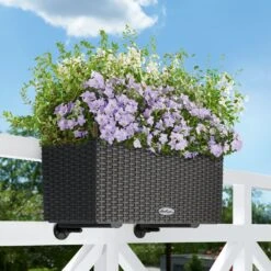 LECHUZA Balconera Cottage, Granit, 50 X 19 X 19 Cm -Gartengeschäft 3230100593 Balconera Cottage50 50x19x19cm granit Pflanzvol 8Ltr 2 17868