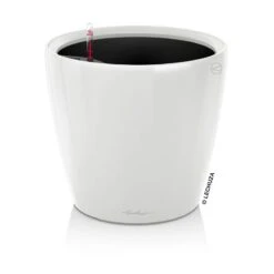 Lechuza Classico Premium 50 LS, Weiß Hochglanz, All-in-One-Set -Gartengeschäft 3325100257 Classico Premium 50LS weis All in One Set D50xH47cm RGB 7594