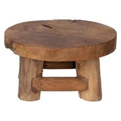 Massiver Pflanzhocker Aus Teakholz -Gartengeschäft 3370100013 Teak Topfstaender S D30 H15cm teak 3 86721