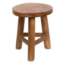 Gartengeschäft -Gartengeschäft 3910201602 3910201632 Wurzelholz Hocker light Wax 2 106526