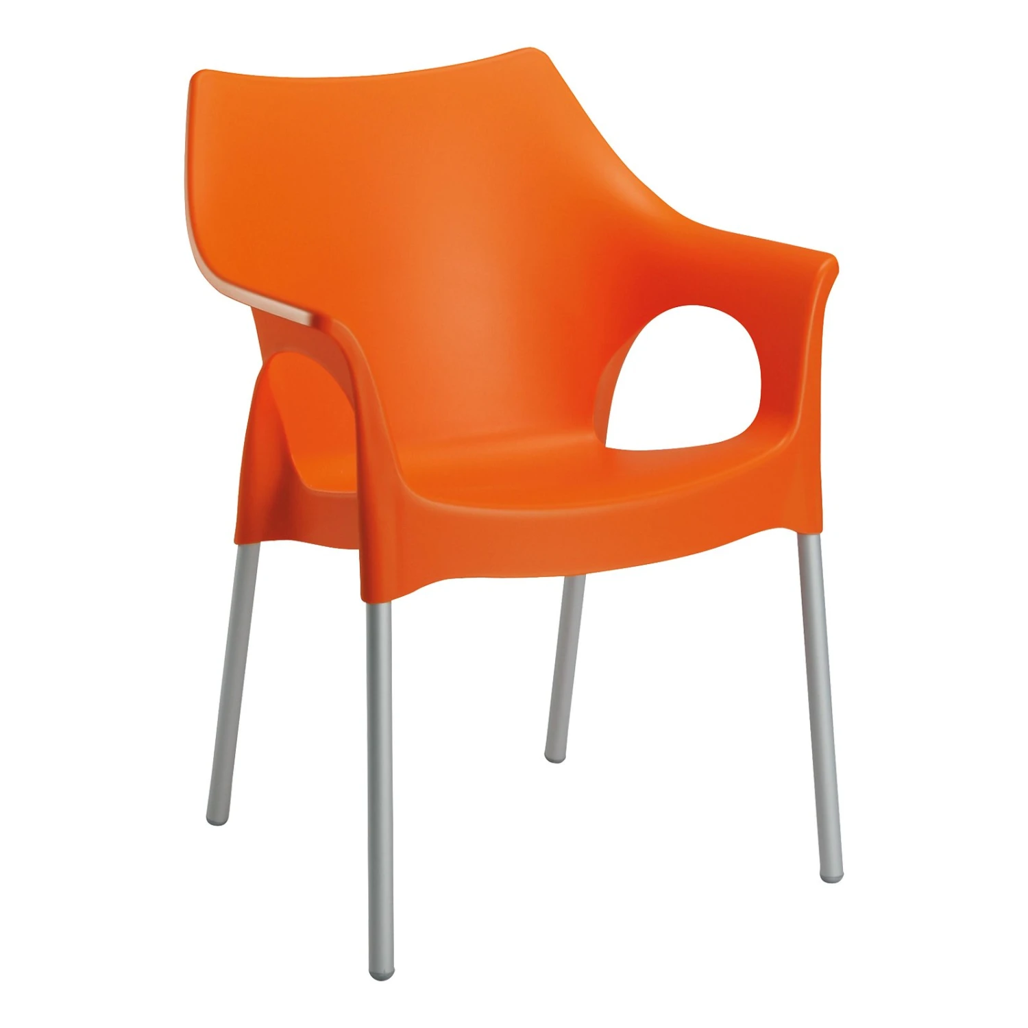 Best Stapelsessel Vegas Silber/orange 1 Best Stapelsessel Vegas Silber/orange