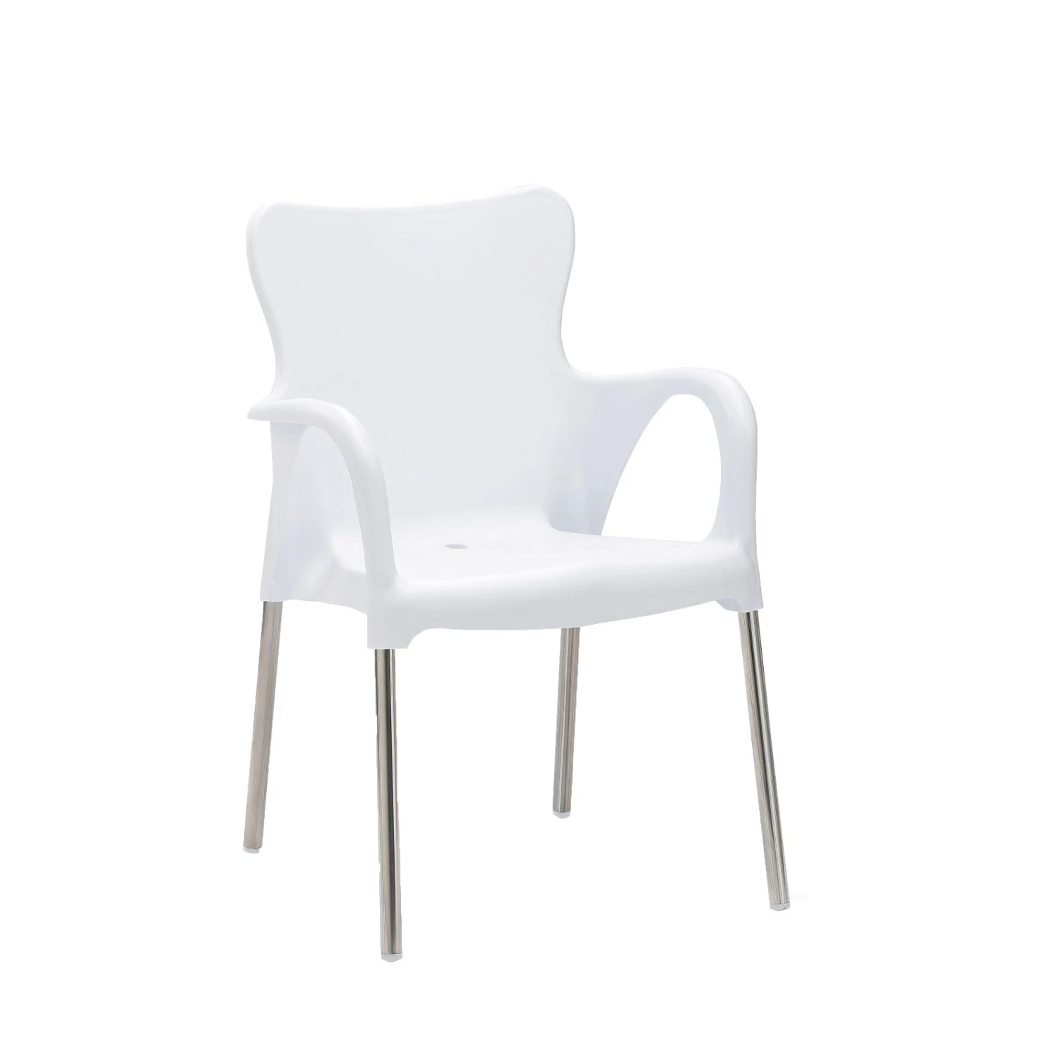 Best Stapelsessel Maui Silber/weiß 1 Best Stapelsessel Maui Silber/weiß