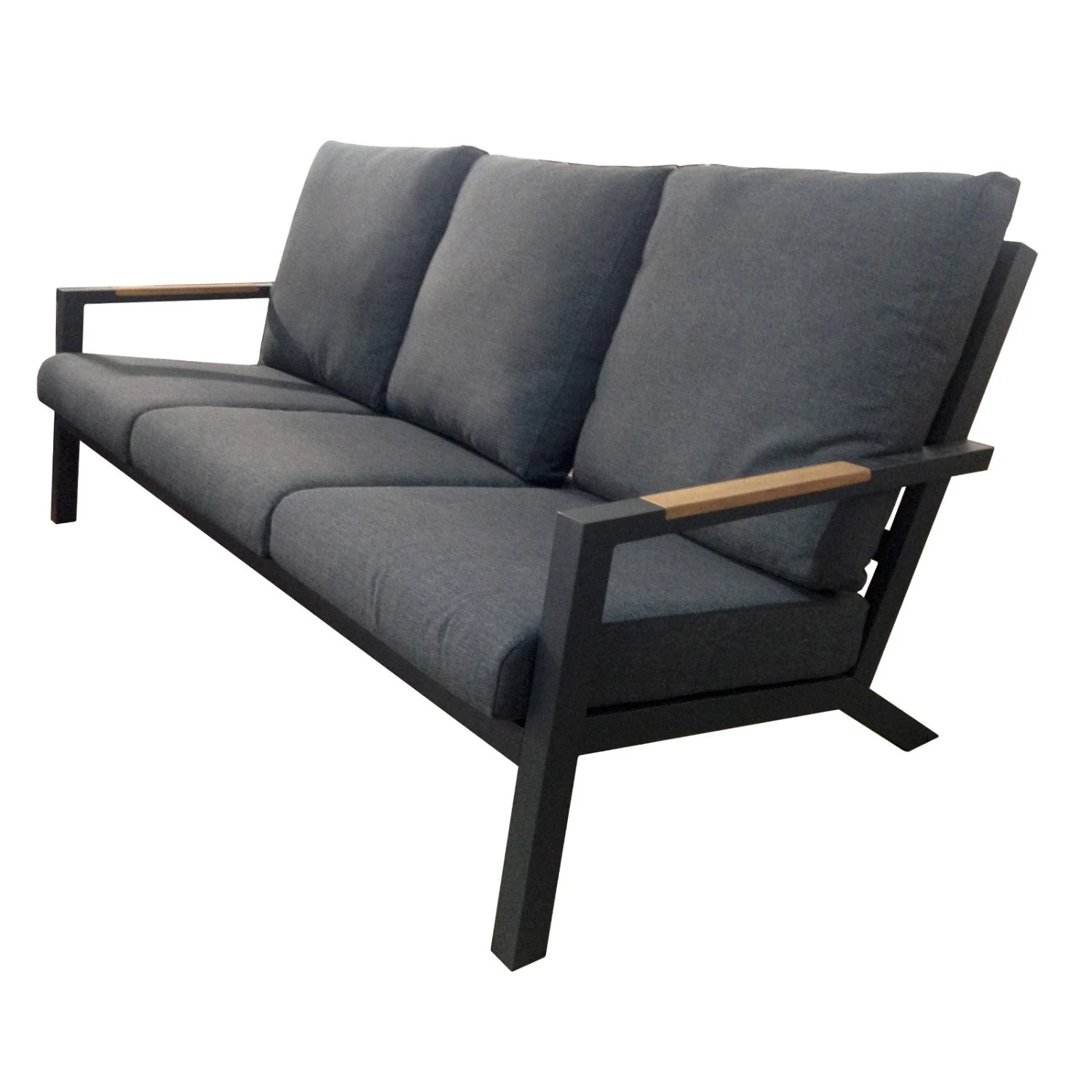 Bank 'Australien' Inkl. Auflage, Dreisitzer, Anthrazit 1 Bank 'Australien' Inkl. Auflage, Dreisitzer, Anthrazit