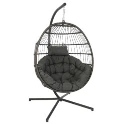 Hängesessel Meran, Kunstrattan, Alurahmen, Faltbar, 128 X 95 X 95 Cm