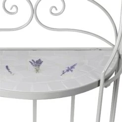 Mosaik-Regal Lille, Hellgrau, Lavendel-Mosaikfliesen, Ca. 28 X 53 X 126 Cm -Gartengeschäft 3910302502 Mosaik Regal lille hellgrau ca28x53x126cm4 72002