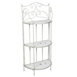 Mosaik-Regal Lille, Hellgrau, Lavendel-Mosaikfliesen, Ca. 28 X 53 X 126 Cm -Gartengeschäft 3910302502 Mosaik Regal lille hellgrau ca28x53x126cm 72000