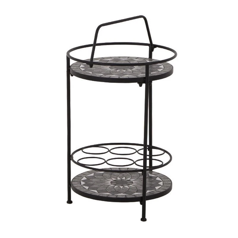 Siena Garden Serviertisch, Como, Matt Schwarz, Ca. 71 X 70 X 35 Cm 4 Siena Garden Serviertisch, Como, Matt Schwarz, Ca. 71 X 70 X 35 Cm – Bild 4