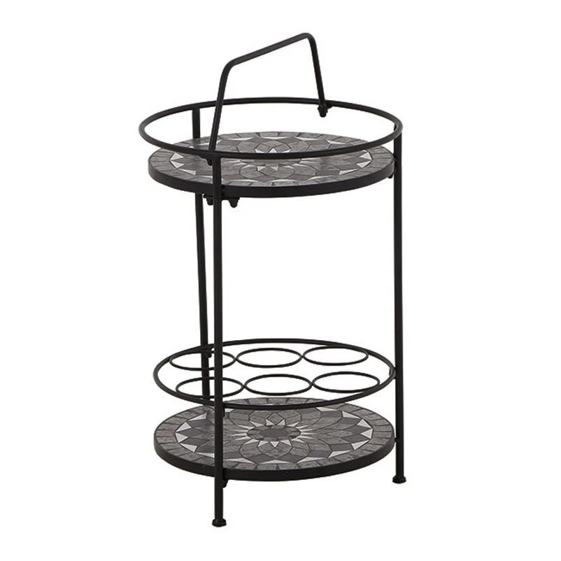 Siena Garden Serviertisch, Como, Matt Schwarz, Ca. 71 X 70 X 35 Cm 3 Siena Garden Serviertisch, Como, Matt Schwarz, Ca. 71 X 70 X 35 Cm – Bild 3