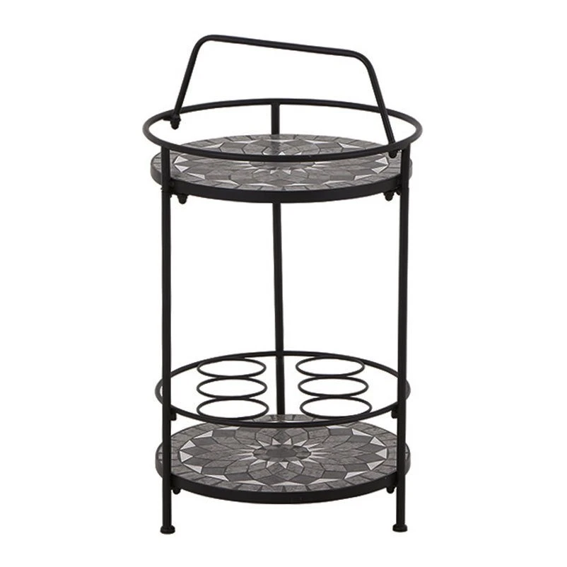 Siena Garden Serviertisch, Como, Matt Schwarz, Ca. 71 X 70 X 35 Cm 2 Siena Garden Serviertisch, Como, Matt Schwarz, Ca. 71 X 70 X 35 Cm – Bild 2