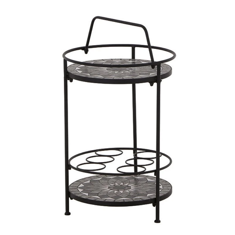 Siena Garden Serviertisch, Como, Matt Schwarz, Ca. 71 X 70 X 35 Cm 1 Siena Garden Serviertisch, Como, Matt Schwarz, Ca. 71 X 70 X 35 Cm