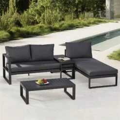 Best Loungegruppe 'Navarino', 4lgt., Anthrazit 10 Best Loungegruppe 'Navarino', 4lgt., Anthrazit -Gartengeschäft 3910302684 Loungegruppe Navarino 4tlg anthrazit anthrazit 1 100749