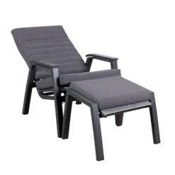 Loungesessel 'Paris', Grau/schwarz -Gartengeschäft 3910302694 Loungesessel Paris inkl Auflage 10 118553