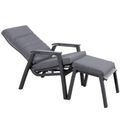 Loungesessel 'Paris', Grau/schwarz -Gartengeschäft 3910302694 Loungesessel Paris inkl Auflage 11 118552