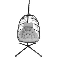 Hängesessel 'Folt Sterzing' Inkl. Auflagen, Schwarz -Gartengeschäft 3910302723 Haengesessel Folt Sterzing schwarz inkl Auflage 1 123058