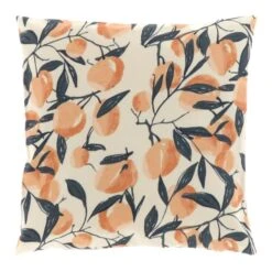 Knuffelkissen, Beige/orange/schwarz, Ca. 45 X 45 Cm